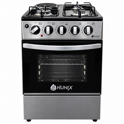 Nunix cooker Free Standing 3 Gas+1 Hotplate With Gas Oven 1year warranty WLD-560-3G1E size 50*55