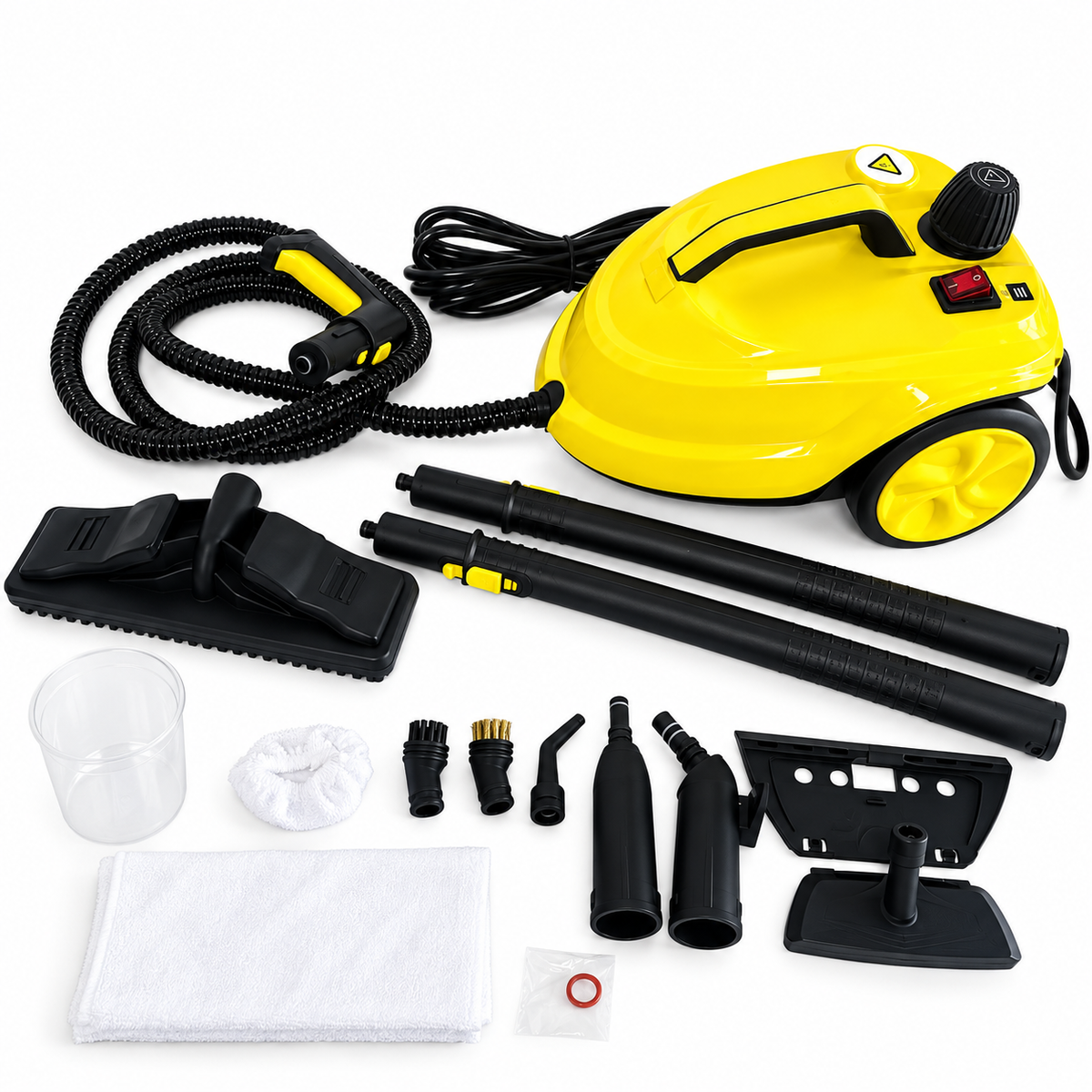 Nunix Steam Cleaner 2000W High Pressure  2L Stainless Steel Boiler – Multi-Purpose Floor, Window, Upholstery & Household Steam Cleaner