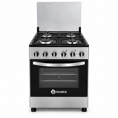 Nunix Cooker Free standing 4-Gas Burner,Gas Oven KZ-560-GO-S-50×55