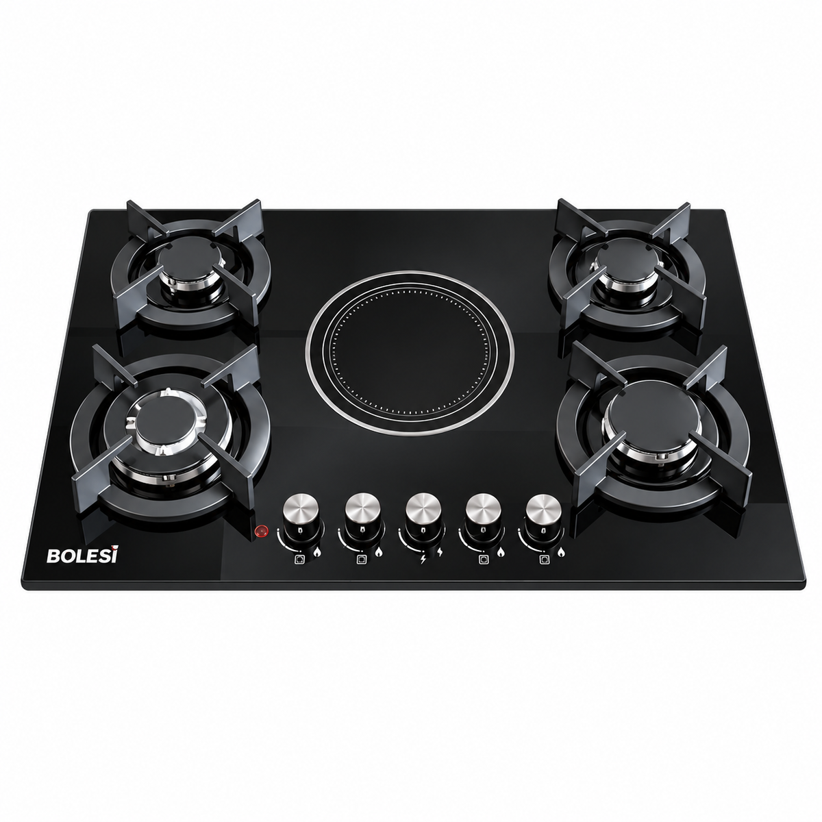 Bolesi Hob Built-in 4gas 1 Electric Tampered Glass Cooker HB-59035D