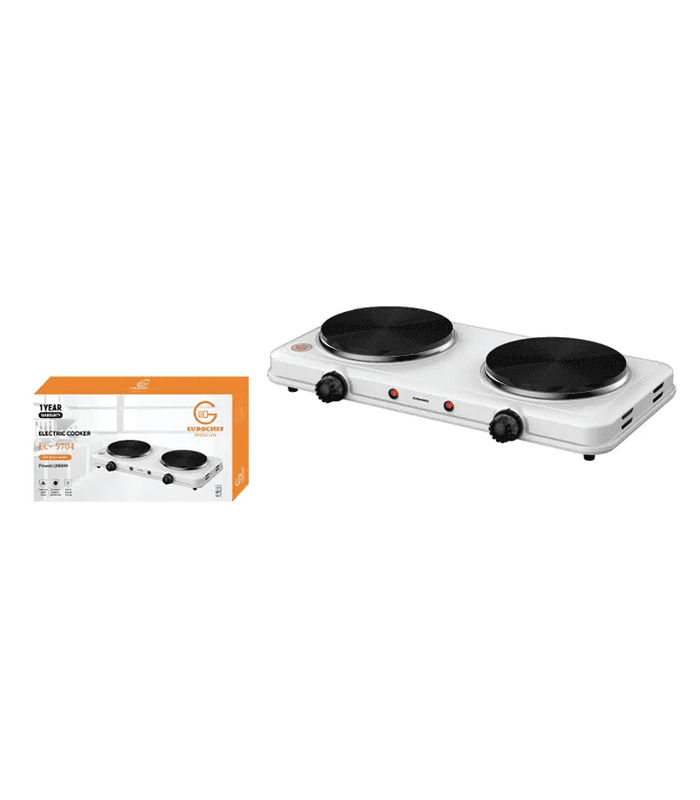 Eurochef Cooker Electric Table Top Two Burners Hotplate  EC-5704