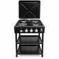 Nunix Cooker 3 Gas +1 Electric Plate Cooker Plus Shelves LTS-02
