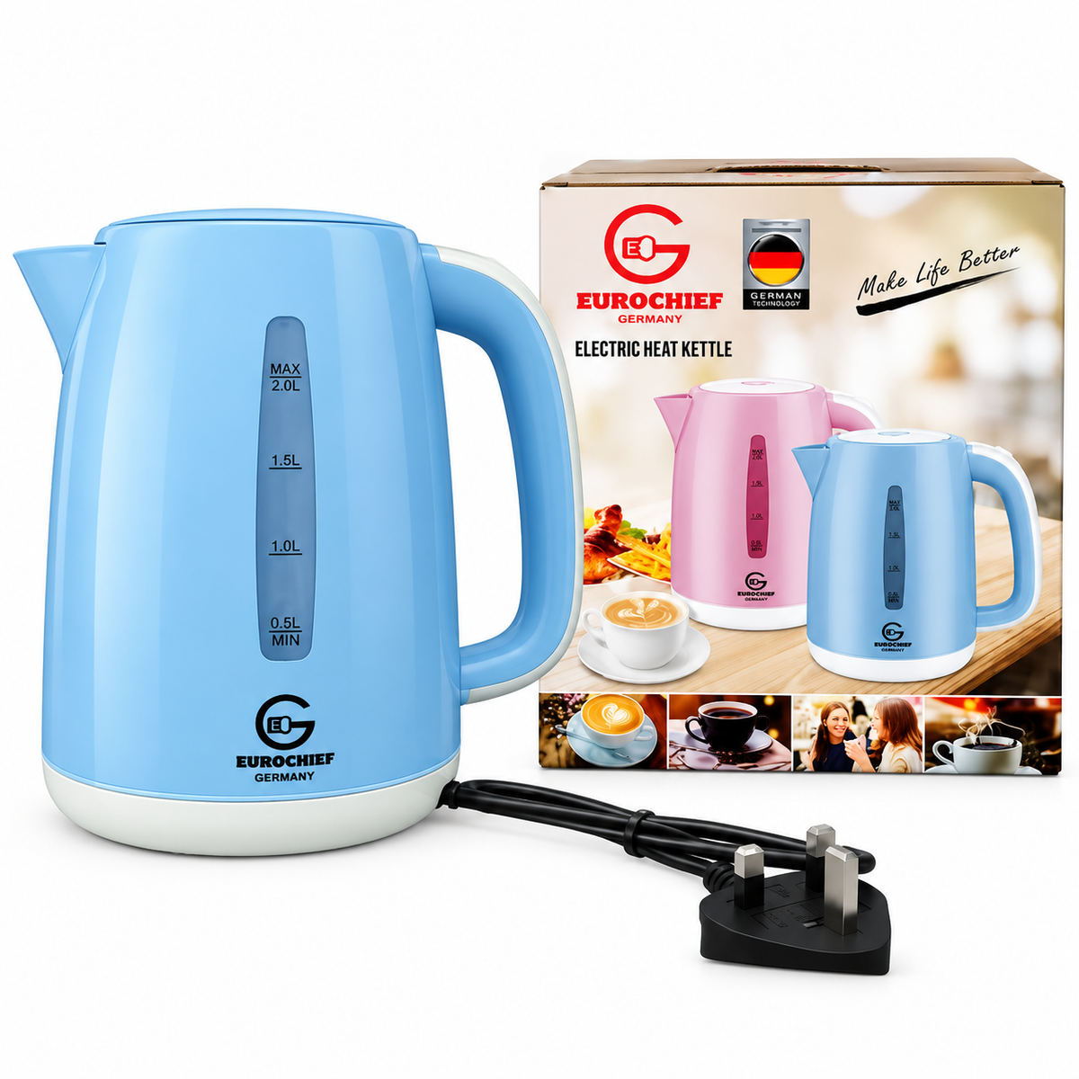 Eurochef Kettle Cordless Electric kettle  2.3 L EK-K06