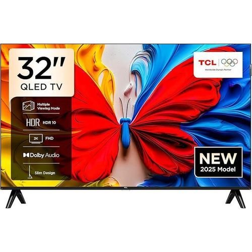 TCL 32 Inch 32S5K FHD QLED Smart TV  Full HD, HDR, Google TV, Dolby Audio