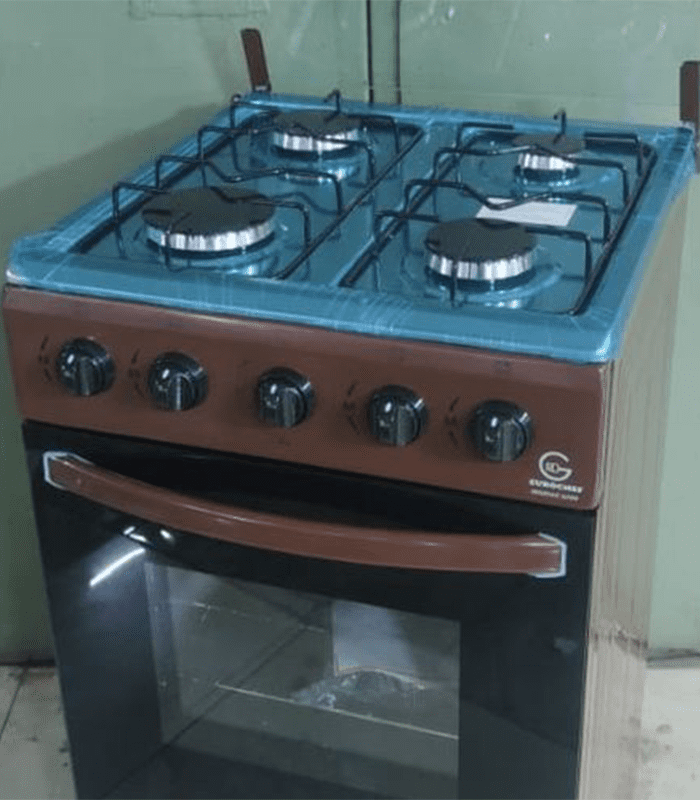 Eurochef Cooker Free Standing 4 Gas Burner Cooker With Gas Oven
