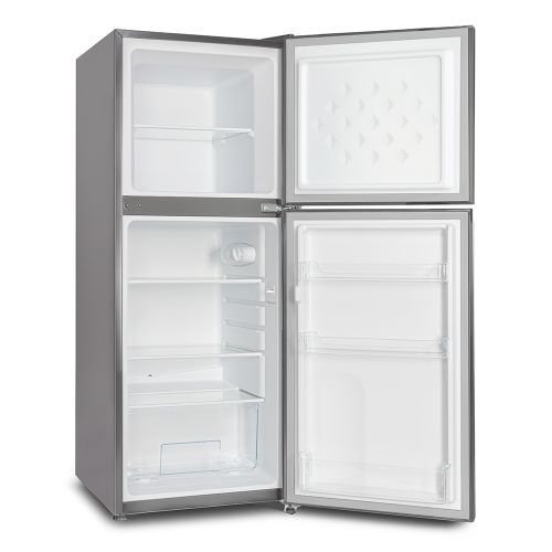 Roch Fridge 118L Top-Mounted Freezer Double Door - Inox RFR-150DT-I