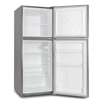 Roch Fridge 118L Top-Mounted Freezer Double Door - Inox RFR-150DT-I