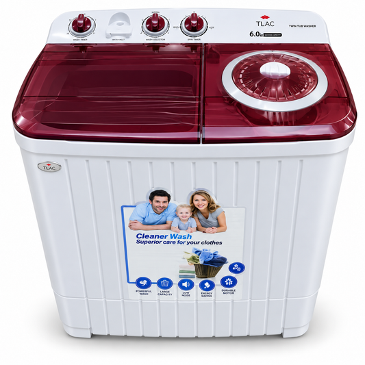 TLAC Washing Machine Twin Tub 9Kgs Semi Automatic Air Dry TWM-9001