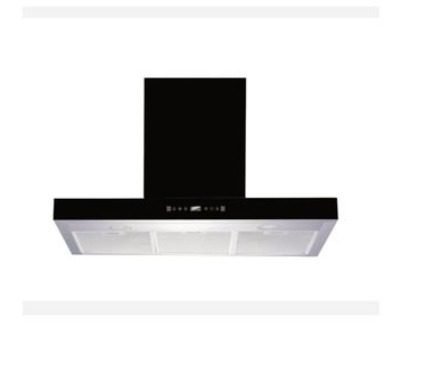 Legacy Hood 90cm With Inbuilt Filter No Wall Drilling Black Rectangle