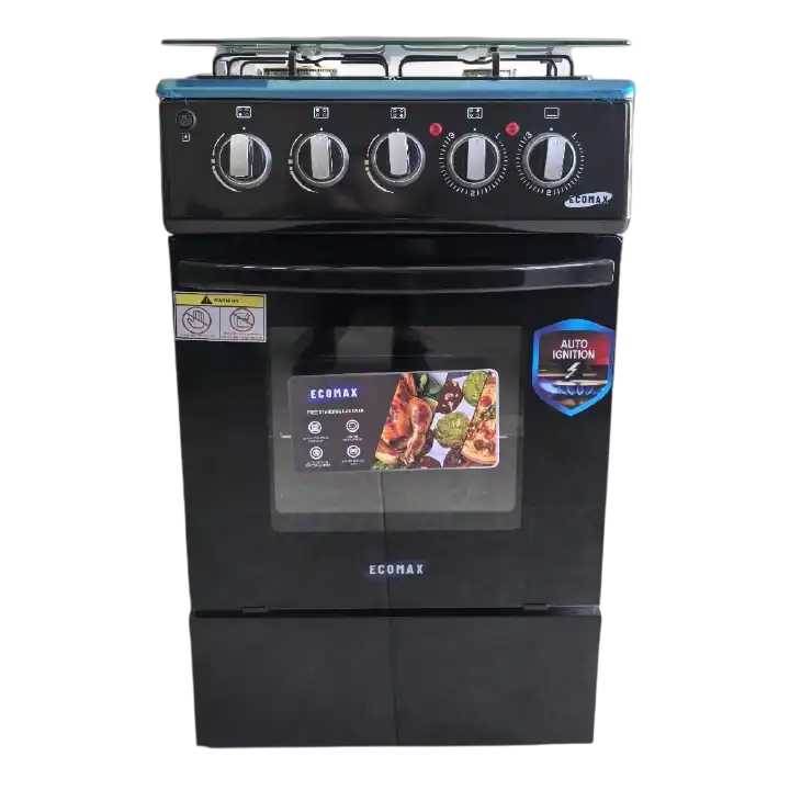 Ecomax Cooker 50x55cm 4 Gas Burners With Gas Oven