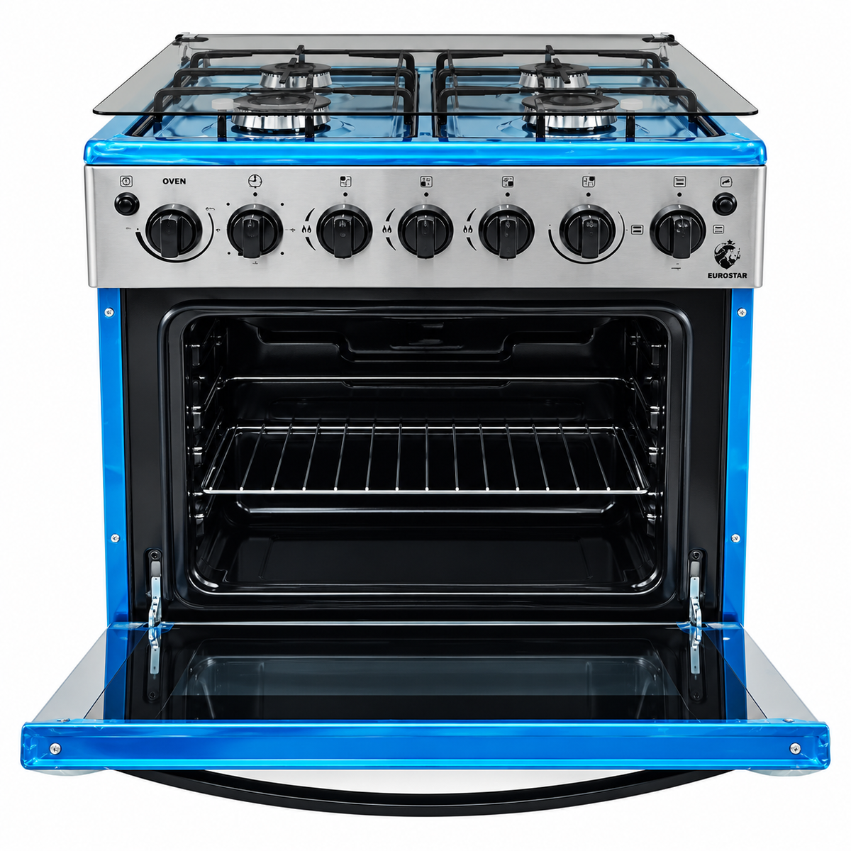 Euroken Cooker free standing 3 Gas,Electric oven 60*65 Silver