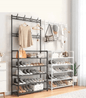 Nunix Shoe rack, 5 Layers Multi Functional Clothes Shoes Hat Rack Storage YH6605-80-5