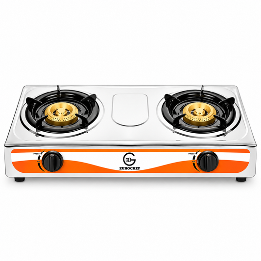 Eurochef Cooker 2 Burner Table Top Gas Cooker G-002W