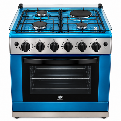 Euroken Cooker free standing 3 Gas,Electric oven 60*65 Silver