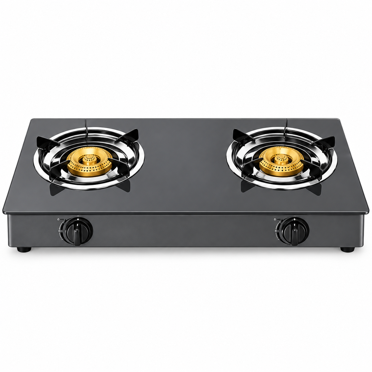 Eurochef Cooker 2 burner table top EK-B002C Glass Gas Stove