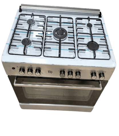 BJS Cooker, 4+1E,4 Gas 1 Hot Plates ,1 Wok ,Electric Oven 110L, Gray