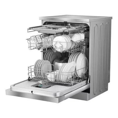 Hisense HS622E90G 13 Place Setting Dishwasher, Stainless Steel, Multiple Wash Programs