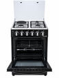 Ipcone Cooker Free Standing 50*55 3 Gas 1 Hotplate, Electric Oven,Glass Top, Jet Burners,1YR WARRANTY