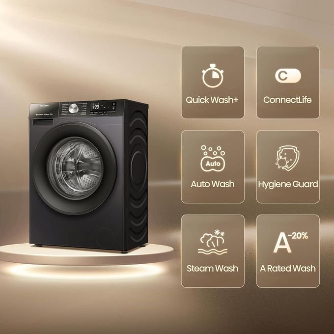 Hisense Washing Machine 8/5kgs Wash And Dry WD3Q8043BT