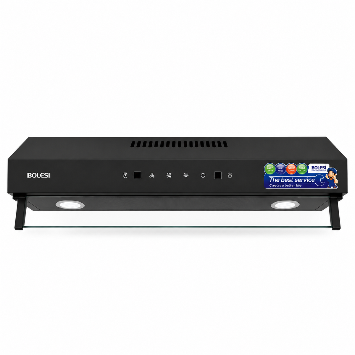 Bolesi Hood 90cm undercabinet B2-90W Golden Diamond