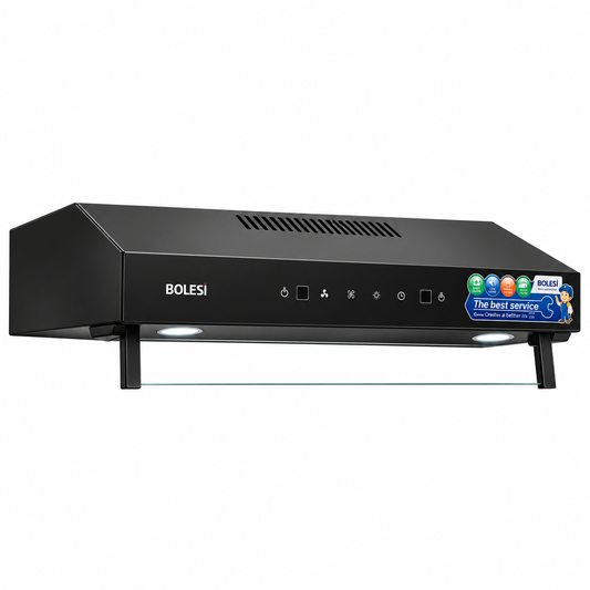 Bolesi Hood 60CM B2-60W  Anti Fingerprint Black Golden Diamond