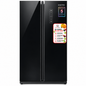 Smartpro Refrigerator 433Litres Side-by-Side Inverter No Frost – Glass Black,SFR-600SBS