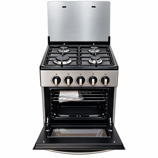 Nunix Cooker Free standing 4 Gas Burner With Gas Oven KZ-560-GO-S size 50×55