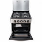 Nunix Cooker Free standing 4 Gas Burner With Gas Oven KZ-560-GO-S size 50×55