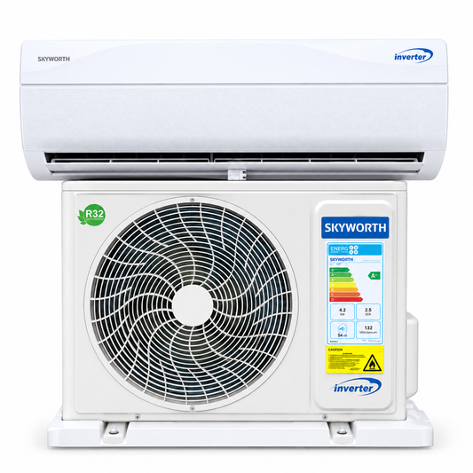 Skyworth Air Conditioner 12000BTU Inverter  SMVC12B – Wall Mounted Split AC, Quiet Cooling, Remote Control