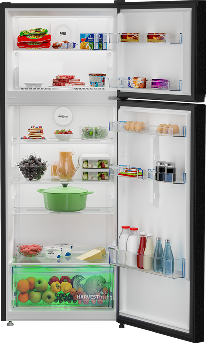Beko Fridge 406L No Frost, NeoFrost Dual Cooling, ProSmart Inverter, 70cm, Black