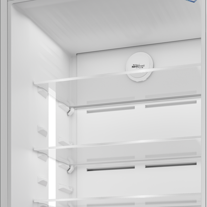 Beko Fridge 406L No Frost, NeoFrost Dual Cooling, ProSmart Inverter, 70cm, Brushed Silver