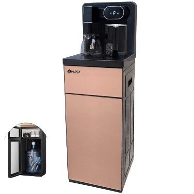 Nunix Dispenser,  Bottom Load Hot &amp; Cold Water Dispenser A1C Gold With Fixed Stand