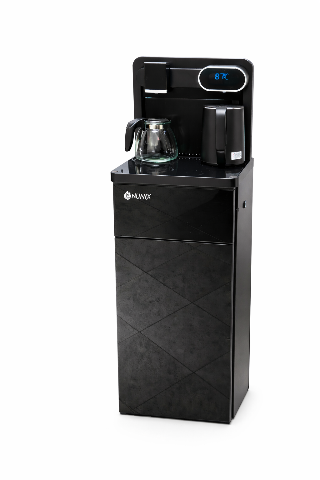 Nunix A1C-X2 Smart Water Dispenser Bottom Load With Coffee Maker, Bluetooth Speaker, USB &amp; FM – Hot &amp; Cold