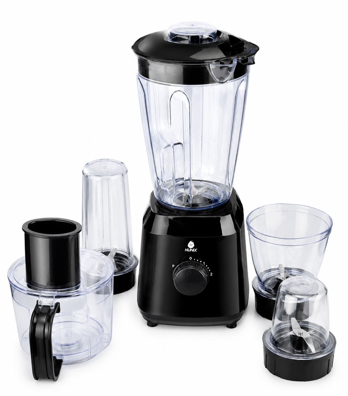 Nunix AK-950 5-in-1 Multifunction Blender & Food Processor – 350W, Grinder, Juicer and Chopper