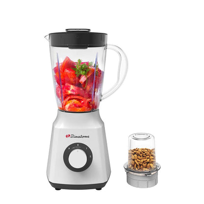 Binatone Blender with Grinder 1.5L 300W White BLG-410 2Years Warranty