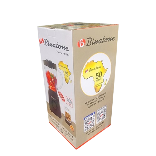 Binatone Blender with Grinder1.5L 300W Gray BLG-412 2Years Warranty