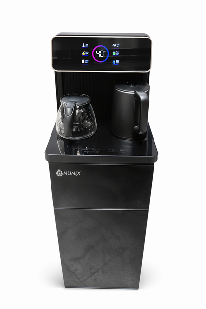 Nunix Dispenser A2C-X2 Smart Bottom Load With Coffee Maker, Bluetooth Speaker, USB &amp; FM Radio – Hot &amp; Cold
