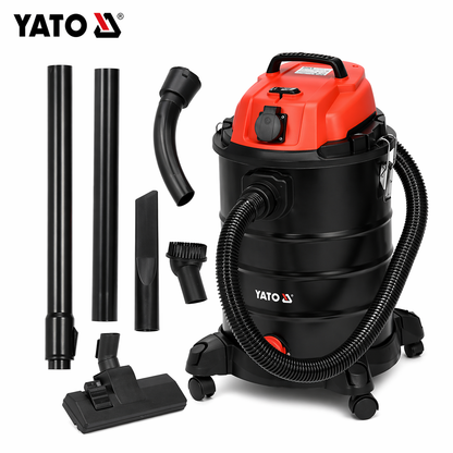 YATO Wet And Dry Vacuum Cleaner 1400W 20L YT-85700BS, Heavy Duty Industrial Vacuum, HEPA Filter, Strong Suction