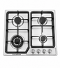 Euramax 4 Burner Built-In Gas Hob Stainless Steel Cooktop with Wok Burner And Auto Ignition