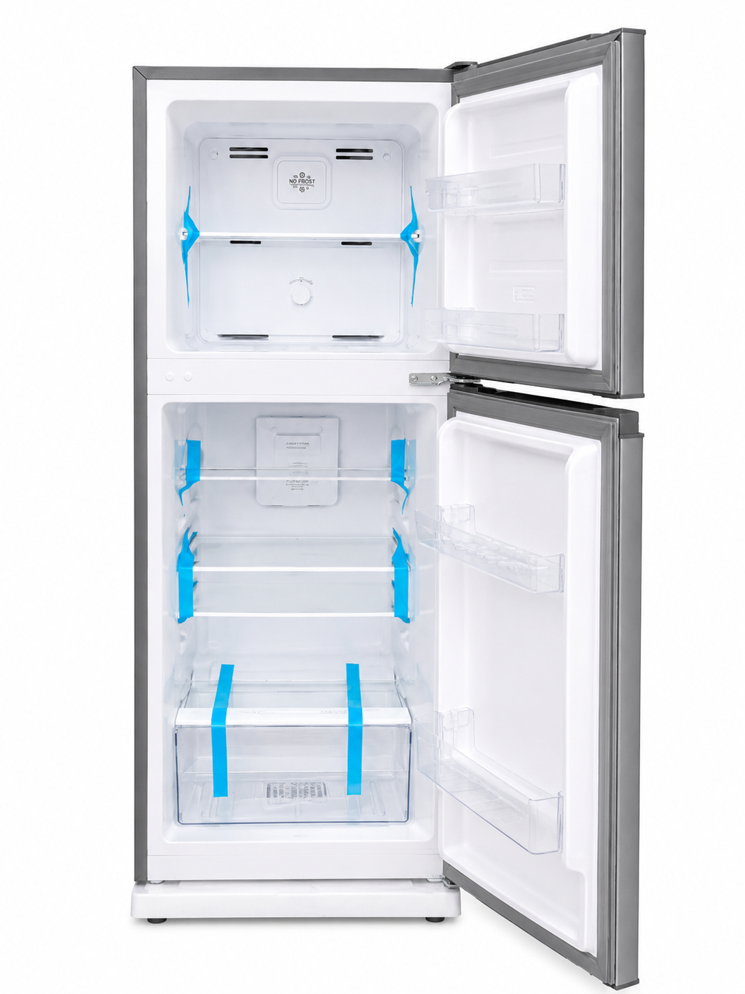 GNIX 197L No Frost Double Door Refrigerator GL-FR227-NF-S, Fast Cooling, Energy Saving, Silver