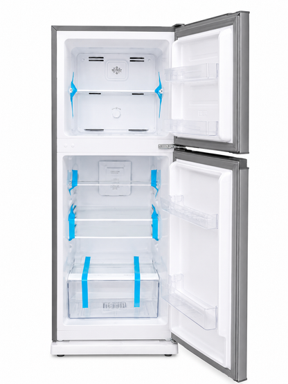 GNIX 197L No Frost Double Door Refrigerator GL-FR227-NF-S, Fast Cooling, Energy Saving, Silver