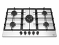 Roch 90cm 5 Burner With Wok Built-In Gas Hob Cooker Stainless Steel, Auto Ignition, LPG Compatible