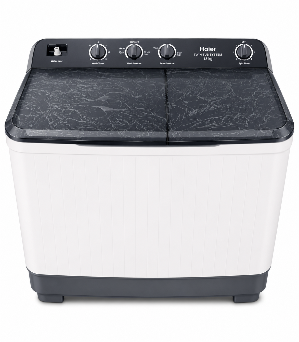 Haier 13kgs Wash and Spin HTW130-M1217 Top Load Twins Tub Semi Automatic Washing Machine