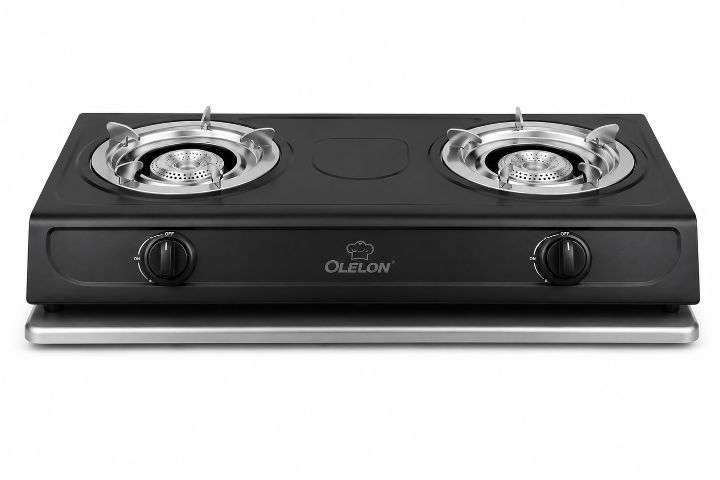 Olelon 2 Burner Stainless steel Gas Cooker  Table Top LPG Stove, Energy Saving Burners