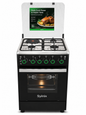 Syinix 50x55cm Gas Cooker Q50GC2, 3 Gas Burners + 1 Electric Hot Plate, Electric Oven, Auto Ignition, Rotisserie, Timer