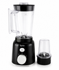 Synix 2 In 1 Blender And Grinder , 450W High-Speed Motor, 1.5L Jug, Turbo Function, Stainless Steel Blades, Black