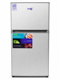 GNIX 125L Double Door Refrigerator FR155 DF S,Top Freezer, Fast Cooling, Energy Saving, Silver