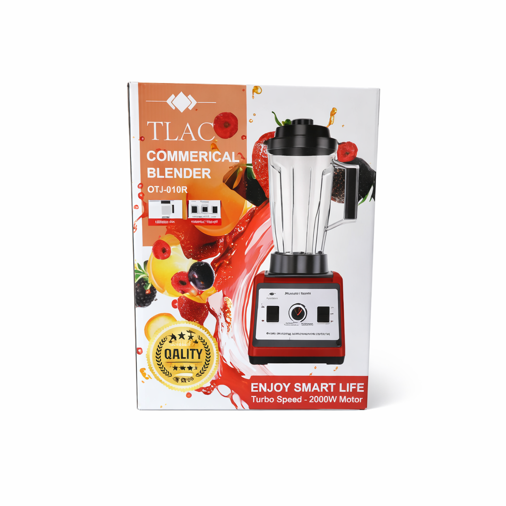 TLAC Commercial Blender OTJ-010R – 1500W High Power, Turbo Speed
