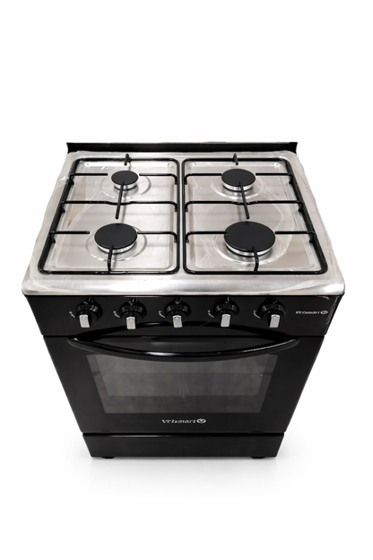 Volsmart Cooker 4 Gas + Gas Oven, VGS-680 60*60