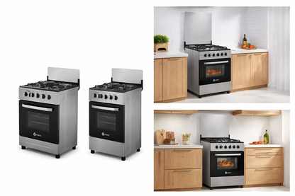 Nunix Cooker Free Standing 3 Gas Burners 1 Electric Plate  Eletric Oven 60*60
